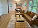 Cozy living room featuring comfortable seating, modern decor, and lots of natural light at 244 Stilwell Oaks Cir, Charlotte, NC 28212