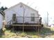 Backyard with wooden deck at 438 Pop Davis Rd, Taylorsville, NC 28681