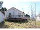 Backyard view of property and wooden deck at 438 Pop Davis Rd, Taylorsville, NC 28681