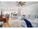 Inviting living room, open layout with view to the kitchen and dining area at 7348 Adirondack Dr, Denver, NC 28037