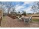 Open wooden deck area with outdoor furniture, ideal for relaxing or dining al fresco at 107 Pinelake Dr, Kings Mountain, NC 28086