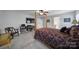 Bedroom with a four-poster bed, TV, vinyl player, and access to a bathroom at 1122 Hartmann Ct, Fort Mill, SC 29715
