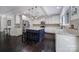 Bright kitchen featuring white cabinetry, granite countertops, a center island with pendant lighting at 1122 Hartmann Ct, Fort Mill, SC 29715