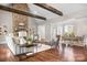 Comfortable living room with a stone fireplace and open layout at 121 Dabbling Duck Cir, Mooresville, NC 28117