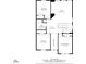 Upper-level floor plan highlights bedrooms, bathrooms, and hall, providing a clear view of the home's layout at 12724 Hunting Birds Ln, Charlotte, NC 28278