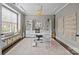 Bright home office with large window, stylish built-ins, and neutral decor at 1710 Woodward Ave, Charlotte, NC 28206