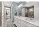 Chic bathroom with double vanity, walk in shower, and stylish fixtures at 233 Catawba Crest Ln, Clover, SC 29710