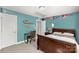 Student's bedroom featuring pennants, furniture and natural light through a window at 233 Catawba Crest Ln, Clover, SC 29710