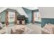 Cozy bonus room featuring comfortable seating, a large TV, and natural light through windows at 233 Catawba Crest Ln, Clover, SC 29710