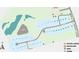 Community map showcasing home lots, amenities, and nearby elementary school at 3034 Tramore Dr, Harrisburg, NC 28075