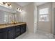 Bathroom with double vanity, granite counters, and neutral color scheme at 3549 Sandy E Trl, Fort Mill, SC 29707