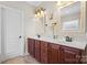 Bathroom showcasing a double vanity, ample counter space and a large mirror at 3815 10Th Ne St, Hickory, NC 28601