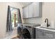 Convenient laundry room with modern washer and dryer, sink, and ample storage at 4808 1St Nw St, Hickory, NC 28601