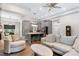 Spacious living room connects to the kitchen and features hardwood floors and neutral decor at 4808 1St Nw St, Hickory, NC 28601
