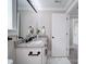 Well-lit bathroom with granite countertop, modern fixtures, and a clean, minimalist design at 588 Washington Ln, Albemarle, NC 28001