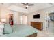 Bedroom with a ceiling fan, carpet, and walk-in closet at 8807 Thornbury Ln, Huntersville, NC 28078