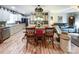 Open floor plan with updated kitchen, large island, and seamless flow into the comfortable living area at 905 Kemper Cir, Rock Hill, SC 29732