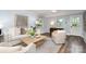 Cozy living room with natural light, neutral tones, and a comfortable seating arrangement at 917 Bobby Ln, Charlotte, NC 28211