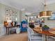 Open dining area showcases stylish furnishings and decor in this well-appointed home at 1158 South S St, Cornelius, NC 28031