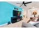Inviting bedroom features a TV, modern entertainment center, and comfortable seating at 1195 Cavalier Ln, Rock Hill, SC 29730