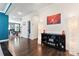 Entry hall with view to dining room, powder room, and console table decor at 1195 Cavalier Ln, Rock Hill, SC 29730