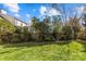 Picturesque backyard showcasing lush greenery and privacy bushes, enhancing the property's appeal at 1626 Beverly Dr, Charlotte, NC 28207