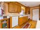 Traditional kitchen with wooden cabinets, laminate countertops, and stainless steel appliances at 2455 Wellridge Rd, Chester, SC 29706