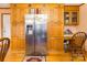 Spacious kitchen with stainless steel refrigerator and ample wooden cabinetry at 2455 Wellridge Rd, Chester, SC 29706
