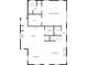 Detailed first floor plan showcasing kitchen, primary bedroom, and living room layout at 2927 Clemson Ave, Charlotte, NC 28205