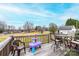 Spacious back deck with outdoor seating and scenic views at 30 Hillsboro Rd, Taylorsville, NC 28681