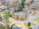 Aerial view of a residential neighborhood featuring a single story home in the center at 3036 Marlowe Ave, Charlotte, NC 28208