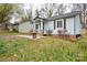 Attractive single-story home with a stone-accented porch and a tidy, landscaped front yard at 3901 Durham Ln, Charlotte, NC 28269