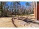 Backyard with trees at 407 Pinecroft Ln, Spencer, NC 28159