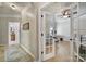 Open office features a ceiling fan, hardwood floors, and natural light at 44421 Oriole Dr # 203, Indian Land, SC 29707