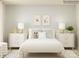 Charming bedroom with symmetrical design, stylish accents, and a cozy feel at 5710 Olive Beach Rd, Kannapolis, NC 28081