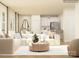 Bright living room features a large sectional sofa and access to the modern kitchen and dining area at 5710 Olive Beach Rd, Kannapolis, NC 28081