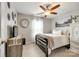 Comfortable bedroom featuring carpet floors, neutral paint, fan, and a window with blinds at 730 Shuttles Way, Fort Mill, SC 29715