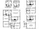 Comprehensive floor plan exhibiting room arrangements and structural details for each level of the residence at 1240 Cottage Green Dr # 0132, Monroe, NC 28112