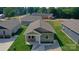 An aerial view of the single Gathering home showing the roof and well-maintained front lawn at 1479 Southwest Blvd, Newton, NC 28658