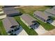 A birds eye view of multiple single Gathering homes with well manicured lawns at 1479 Southwest Blvd, Newton, NC 28658