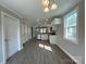 Open floor plan with hardwood floors and stainless steel kitchen appliances at 1479 Southwest Blvd, Newton, NC 28658