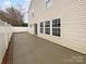Spacious backyard with concrete patio, perfect for outdoor entertaining at 2006 Durand Rd, Fort Mill, SC 29715