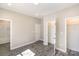 Bedroom with hardwood floors featuring an open closet at 213 Shannonhouse W St, Shelby, NC 28152