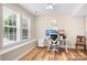 Bright home office featuring natural light, modern desk, and comfortable chair at 215 Whitegrove Dr, Fort Mill, SC 29715
