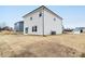 The backyard is level at 3030 Swallowtail Ln, Kannapolis, NC 28083