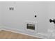 Close up detail shot of utility connections on a white wall at 3030 Swallowtail Ln, Kannapolis, NC 28083