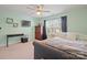 Bedroom featuring a ceiling fan, window, and decor, offering a cozy and inviting atmosphere at 4035 W Sandy Trl, Fort Mill, SC 29707