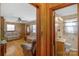 Bright living room with a half bathroom on view at 602 Dallas Spencer Mountain Rd, Dallas, NC 28034