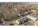 Aerial view of residential community with mature trees and parking at 7364 Laurel Valley Rd, Charlotte, NC 28273