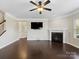 Spacious living room with hardwood floors and fireplace at 79357 Ridgehaven Rd, Lancaster, SC 29720